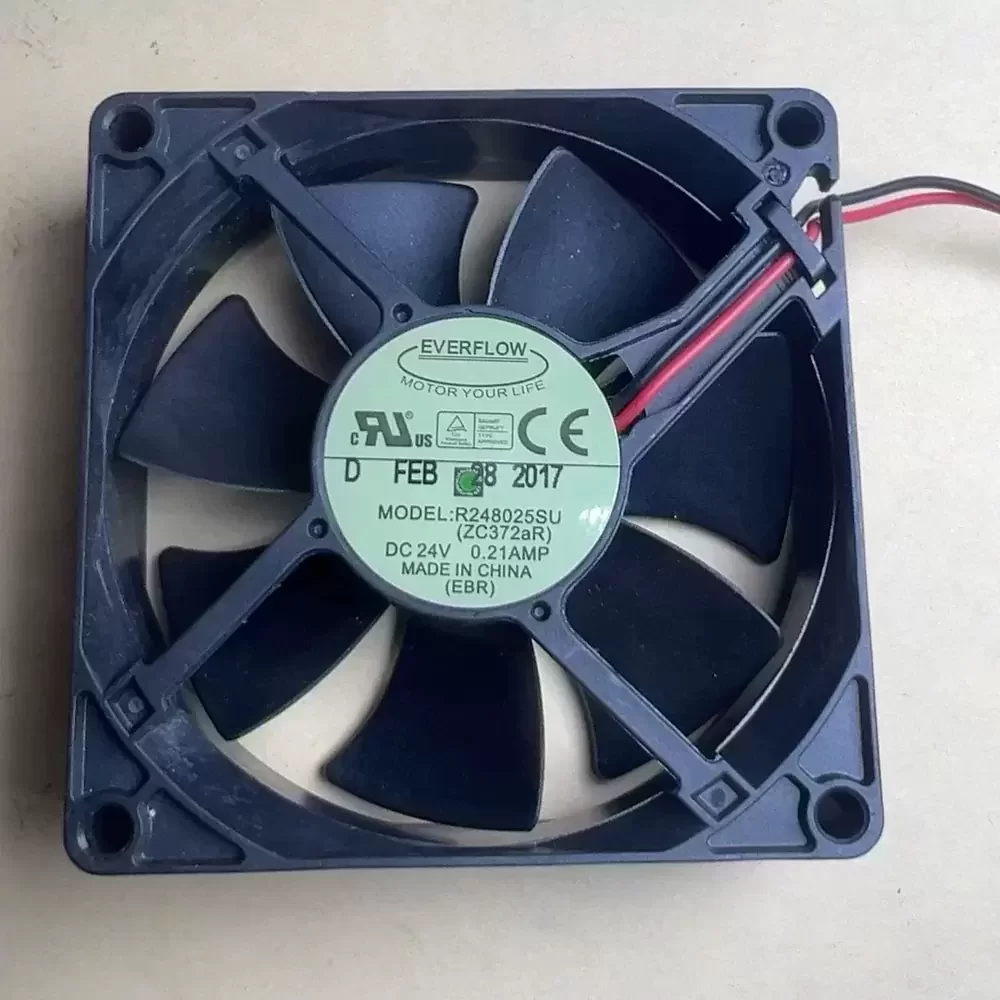 R248025SU Everflow 24VDC 80x80x25mm Hydraulic Axial Fan