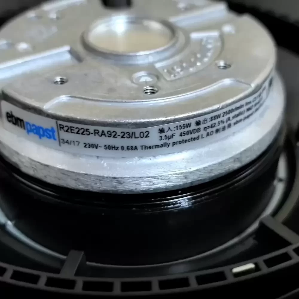 R2E225-RA92-23/L02 ebmpapst 230VAC 225mm Centrifugal Fan