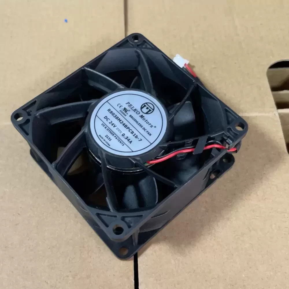 R8038M24BPCB1b-7 PELKO Motors 24VDC 80x80x38mm Axial Fan R8038M24BPCB1b-7 PELKO Motors 24VDC 80x80x38mm Axial Fan
