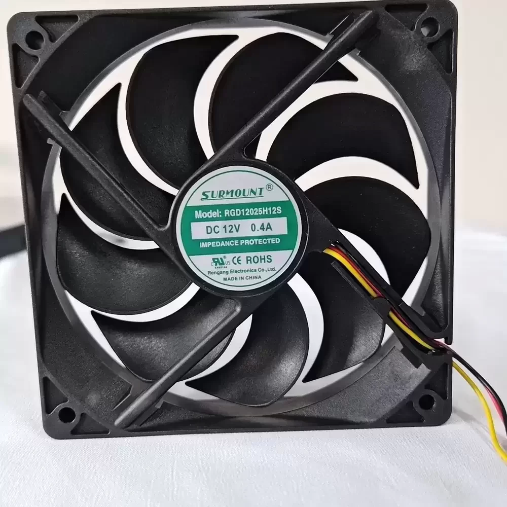 RGD12025H12S SURMOUNT 12VDC 120x120x25mm 3-Wire Axial Fan