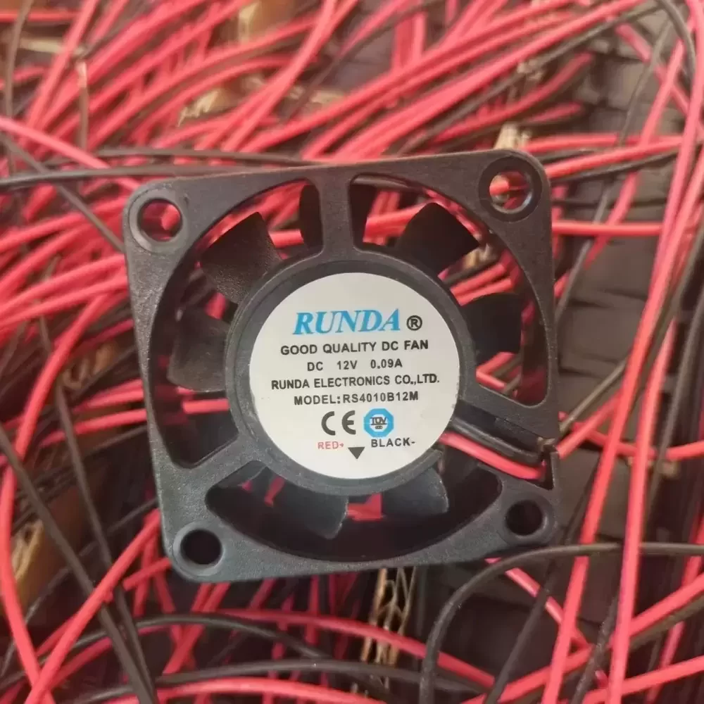 RS4010B12M RUNDA 12VDC 40x40x10mm Industrial Axial Fan