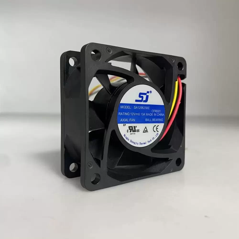 SA120625BE SJ 12VDC 60x60x25mm 0.13A Cooling Fan SA120625BE SJ 12VDC 60x60x25mm 0.13A Cooling Fan