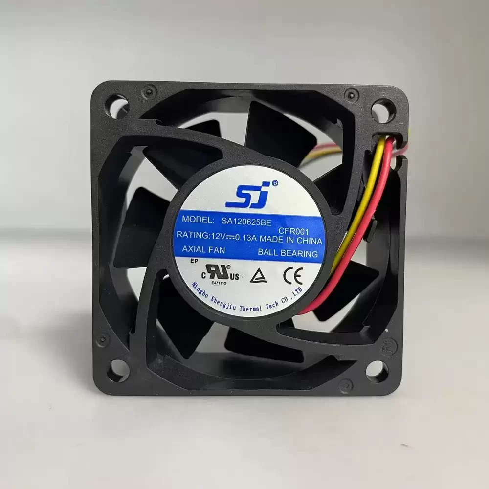SA120625BE SJ 12VDC 60x60x25mm 0.13A Cooling Fan