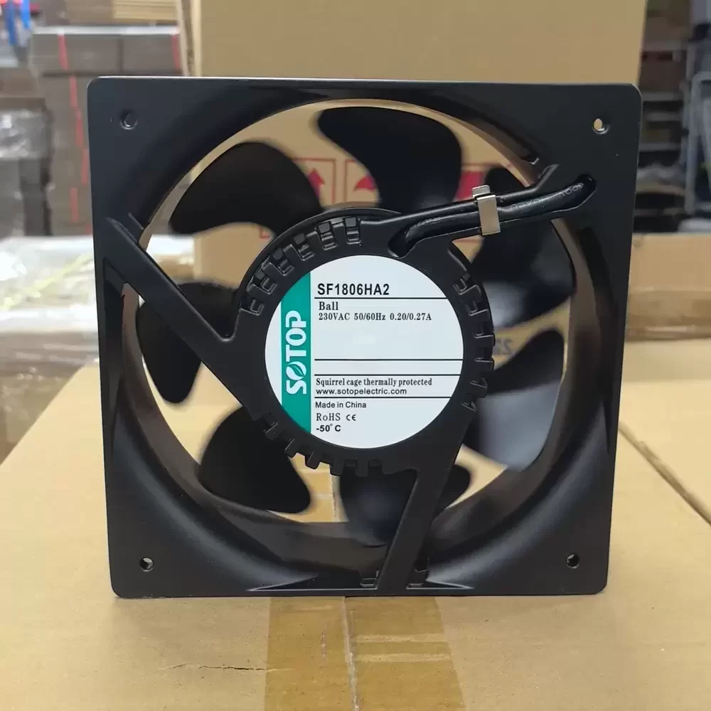 SF1806HA2 SOTOP 230VAC 180x180x65mm Metal Axial Fan