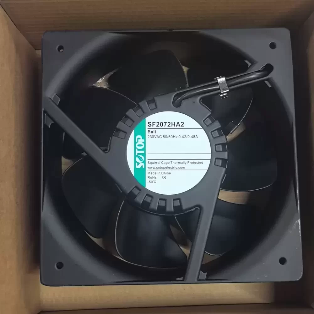SF2072HA2 SOTOP 230VAC 200mm High Temp Axial Fan