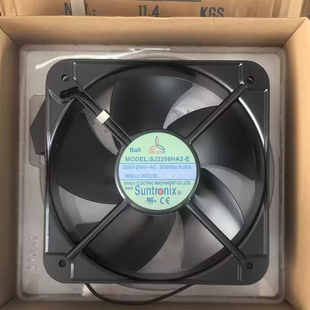 SJ2206HA2-E San Jun 220-240VAC 220x60mm Metal Axial Fan