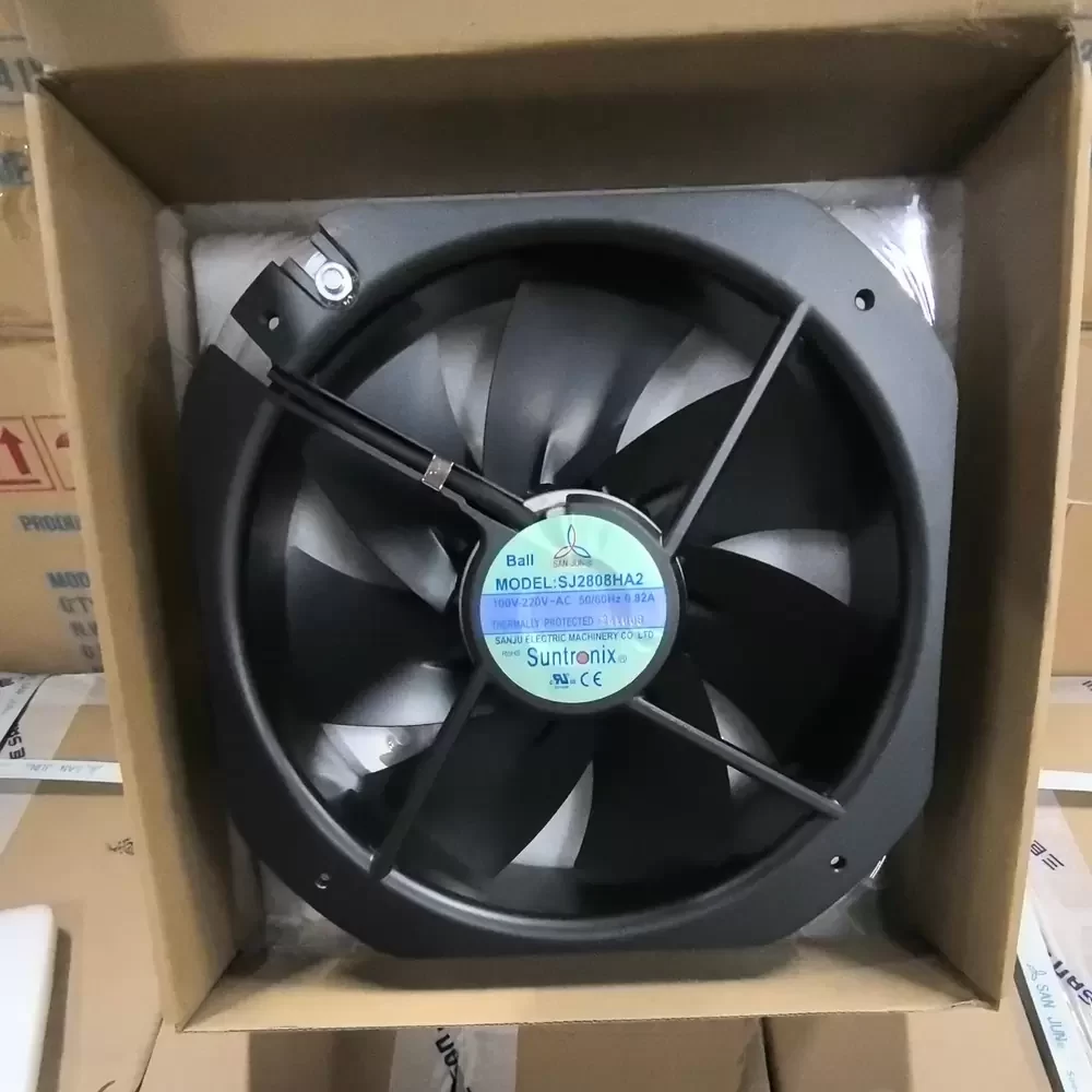 SJ2808HA2 San Ju 100-220VAC 280x280x80mm High Temp Axial Fan