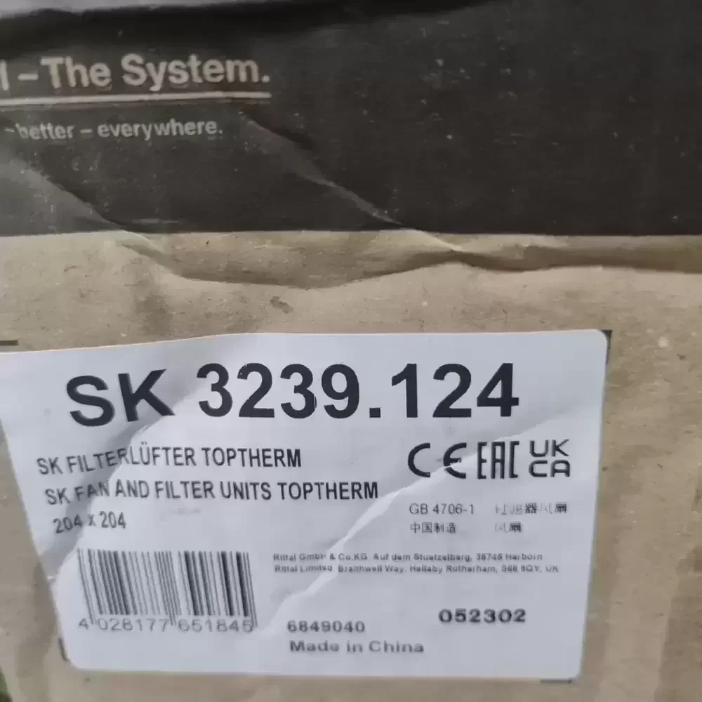 SK3239.124 Rittal 24VDC 120x38mm Filter Cabinet Fan SK3239.124 Rittal 24VDC 120x38mm Filter Cabinet Fan