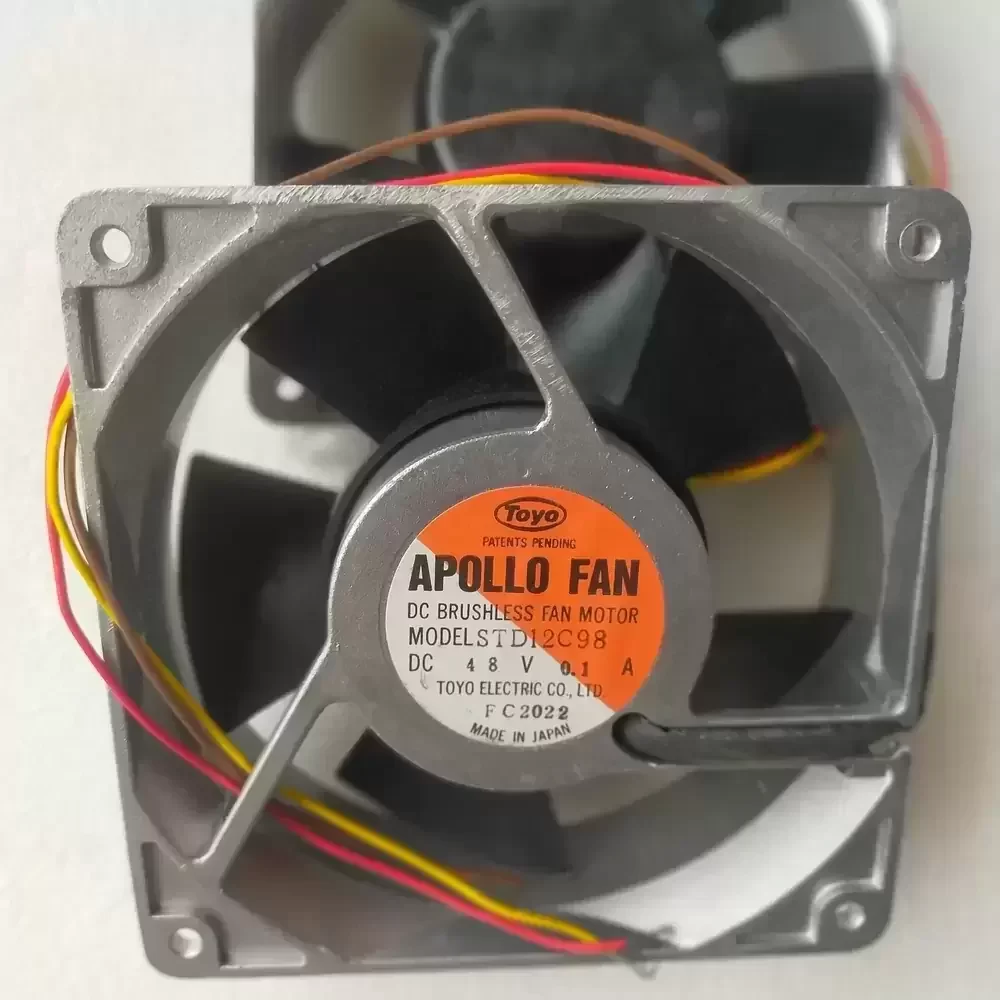 STD12C98 TOYO 48VDC 120x120x38mm 3-Wire Axial Fan