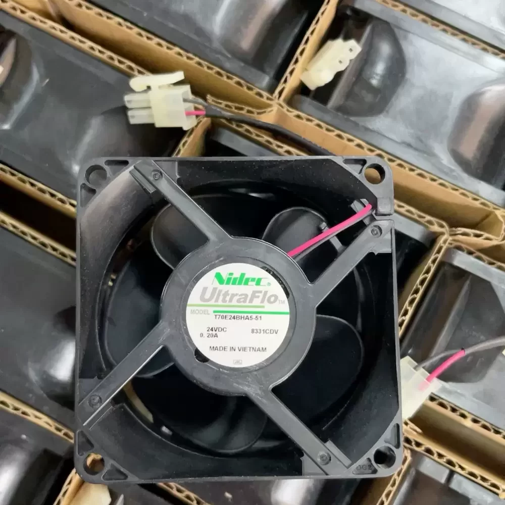 T70E24BHA5-51 Nidec 24VDC 70x70x38mm UltraFlo Axial Fan
