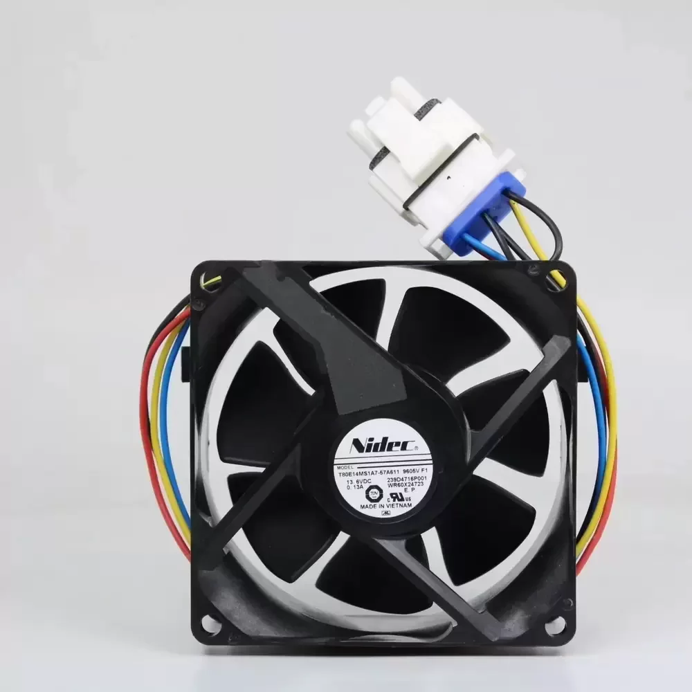 T80E14MS1A7-57A611 Nidec 13.6VDC 80x80x38mm Waterproof Axial Fan