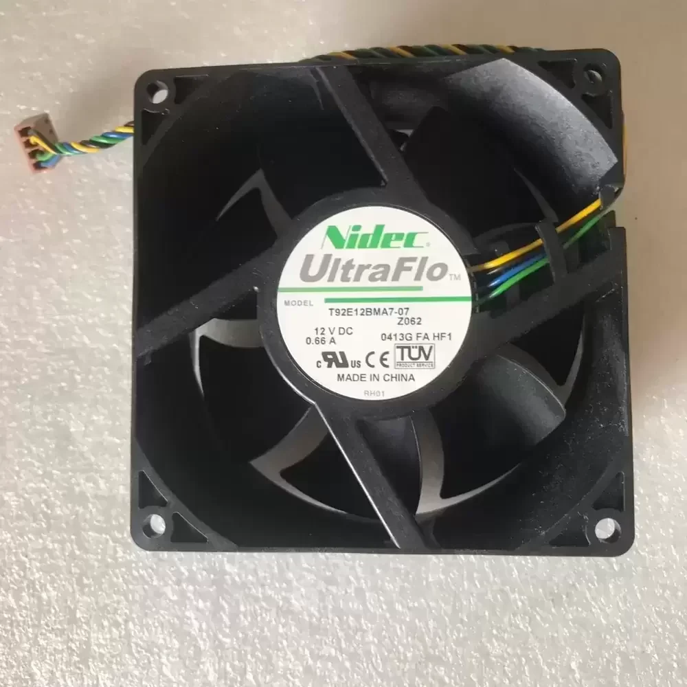 T92E12BMA7-07 Nidec 12VDC 92x92x38mm 0.66A Axial Fan