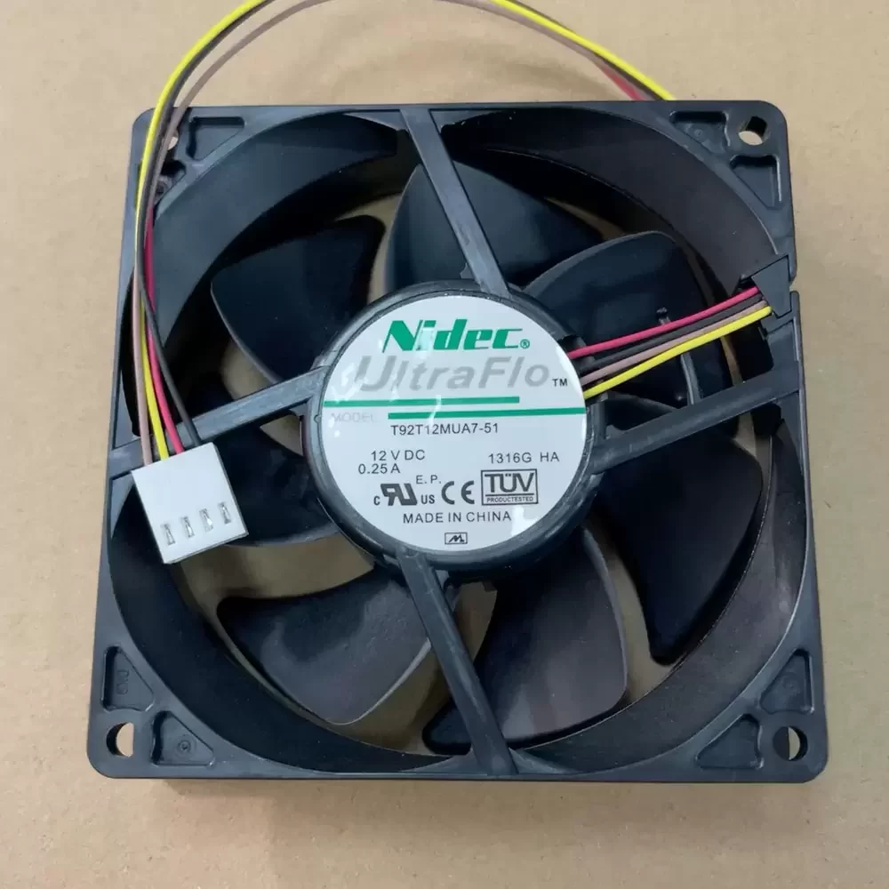 T92T12MUA7-51 Nidec 12VDC 92x92x25mm PWM Axial Cooling Fan