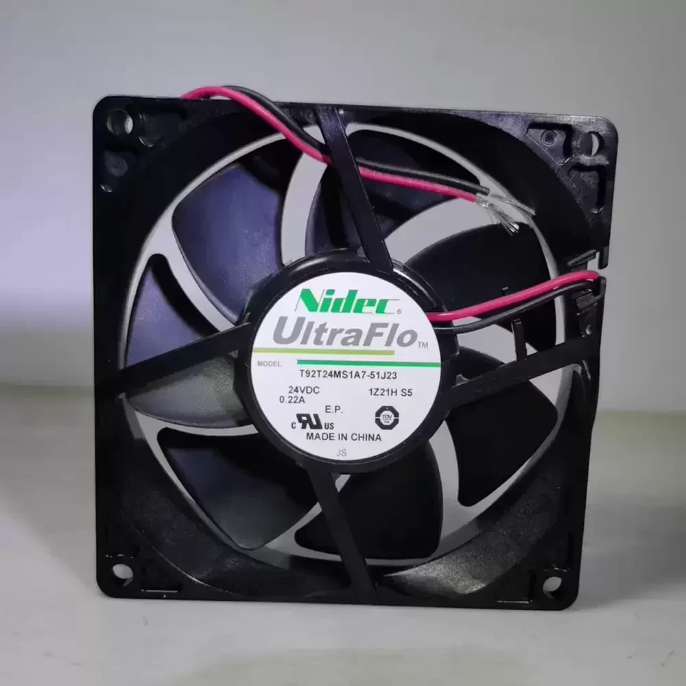 T92T24MSLA7-51J23 Nidec 24VDC 92x92x25mm 2-Wire Axial Fan