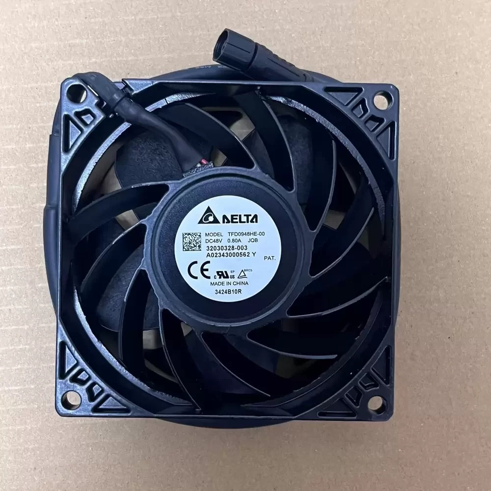TFD0948HE-00JQB Delta 48VDC 90x90x38mm Metal Frame Axial Fan