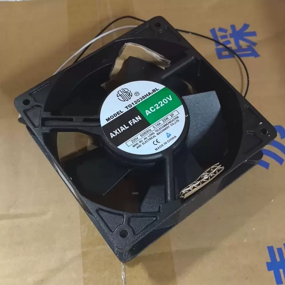 TG12038HA2BL Jiulong 220VAC 120x120x38mm Metal Axial Fan TG12038HA2BL Jiulong 220VAC 120x120x38mm Metal Axial Fan