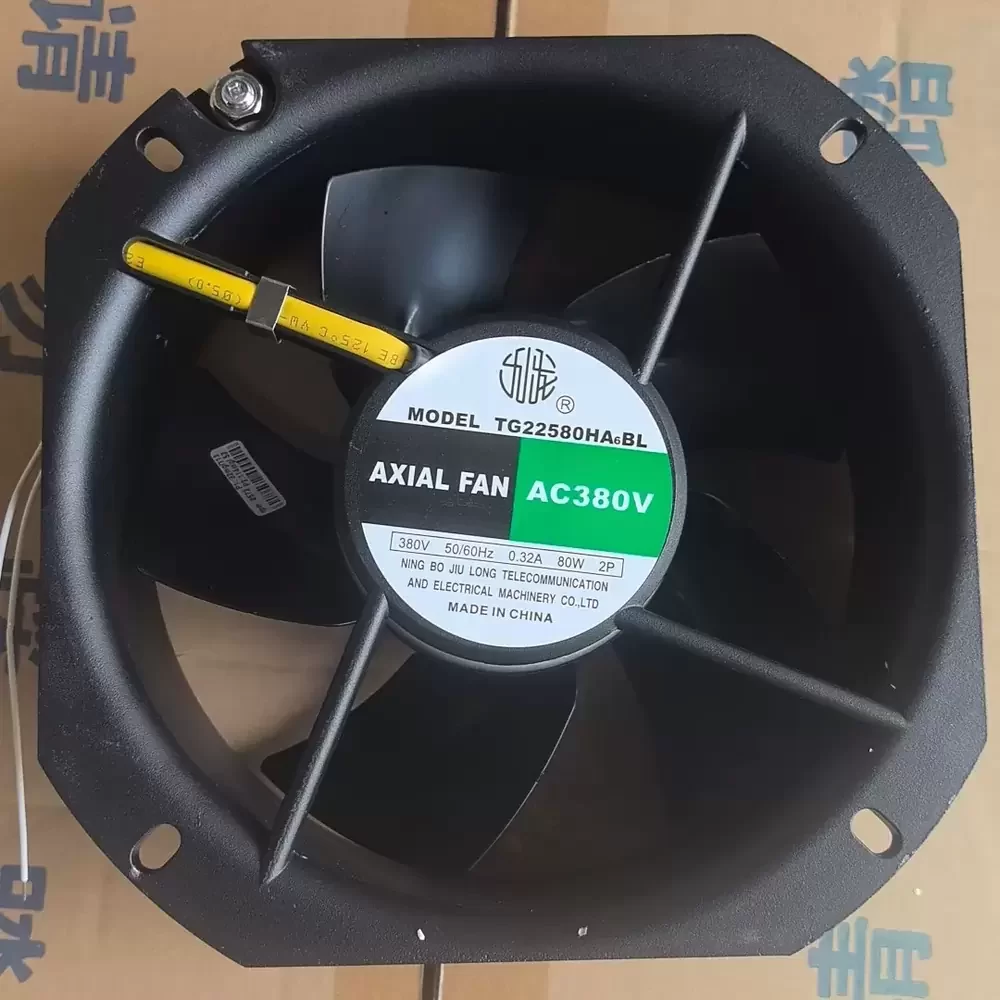 TG22580HA6B JiuLong 380VAC 225x225x80mm Axial Fan