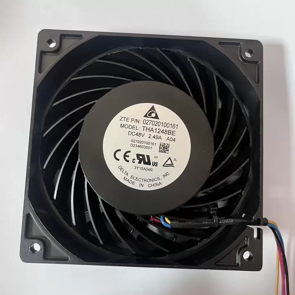 THA1248BE-A04 Delta 48VDC 120x120x38mm Aluminum Axial Fan