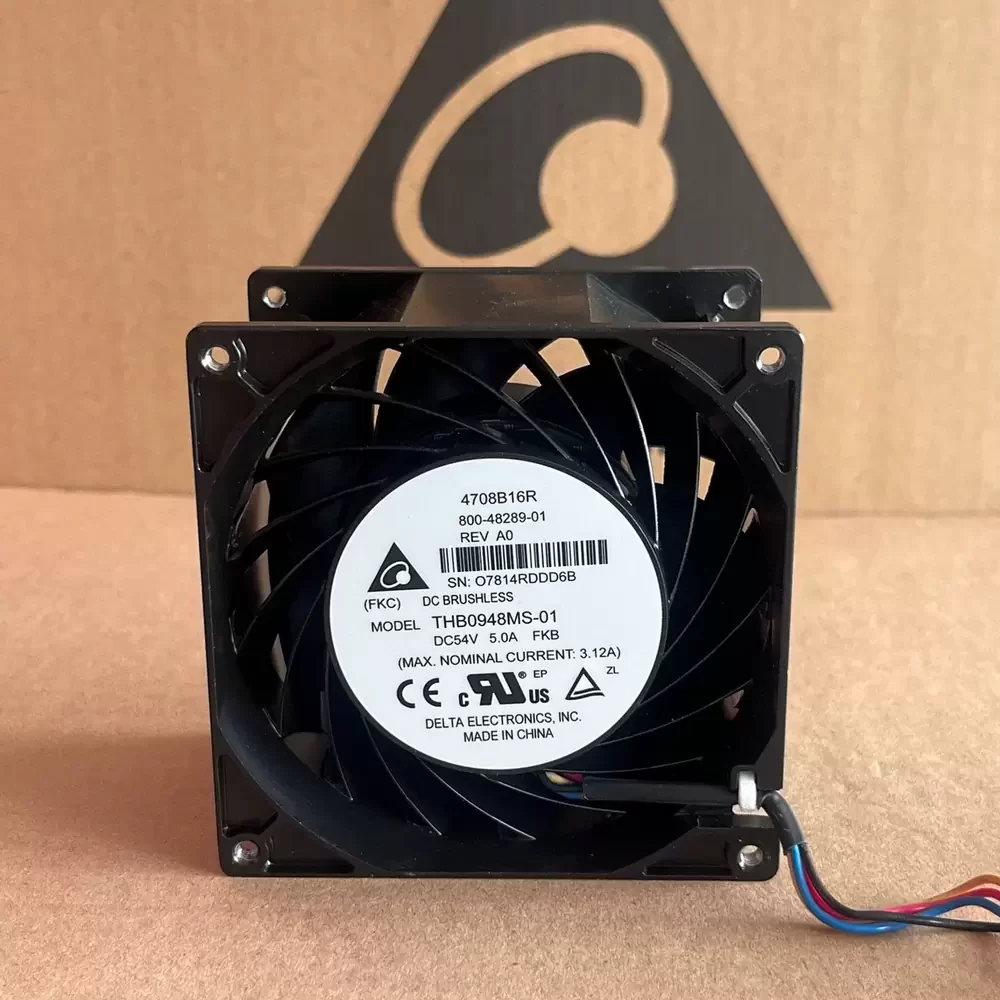 THB0948MS-01FKB Delta 48VDC 90x90x56mm Metal Axial Fan
