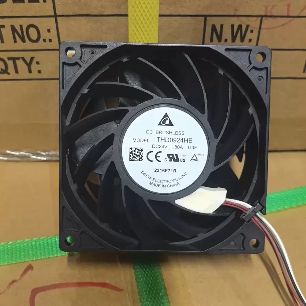 THD0924HE-G3F Delta 24VDC 92x92x38mm PWM IP68 Axial Fan