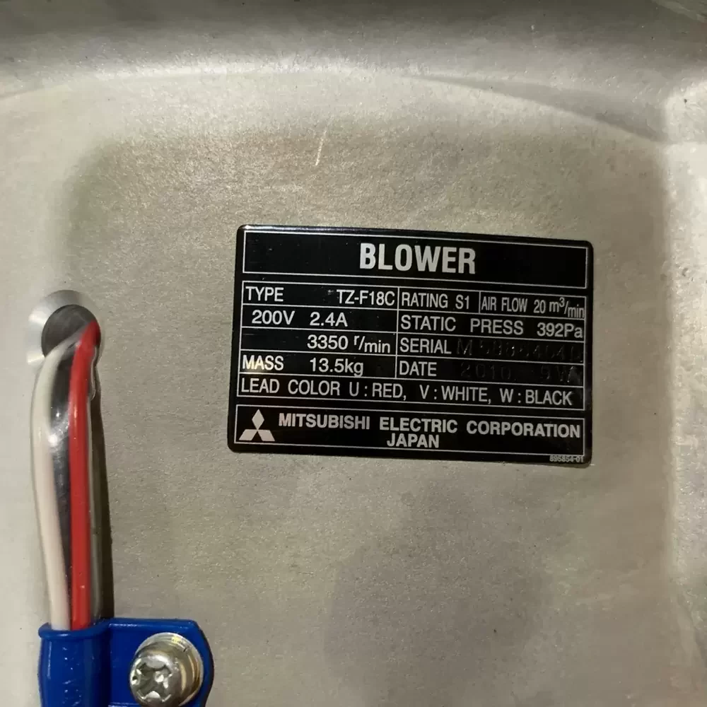 TZ-F18C Mitsubishi 230VAC High Temp Cross Flow Fan TZ-F18C Mitsubishi 230VAC High Temp Cross Flow Fan