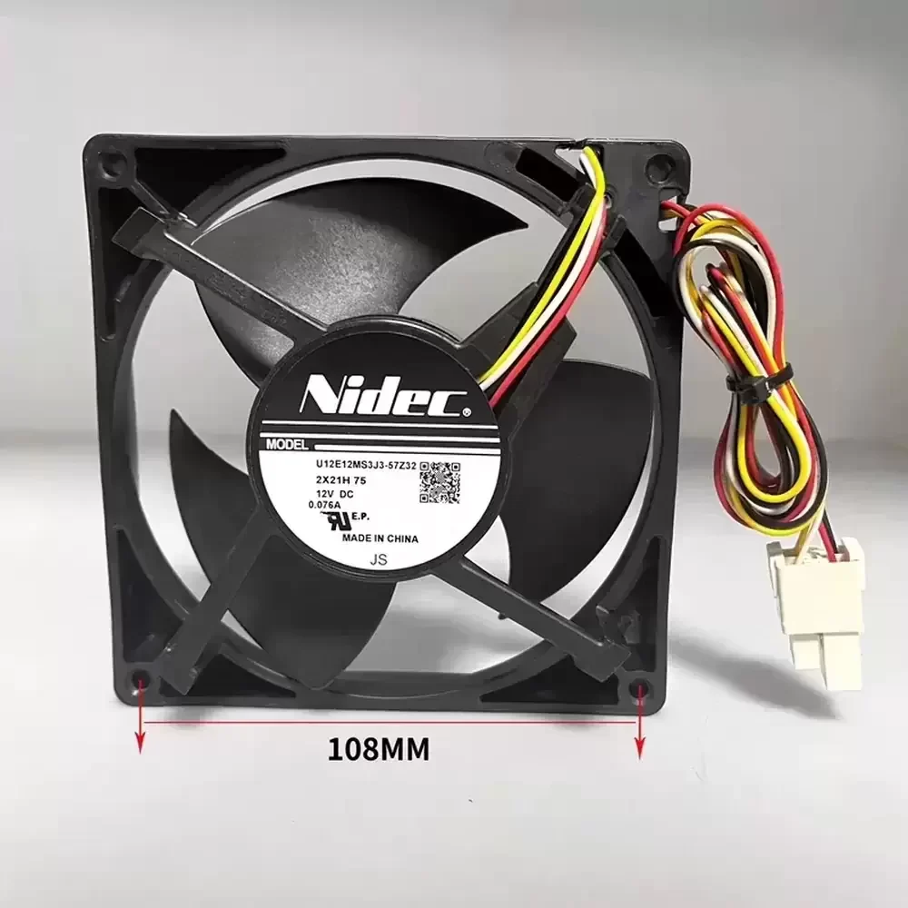 U12E12MS3J3-57Z32 Nidec 12VDC 120mm Refrigerator Axial Fan