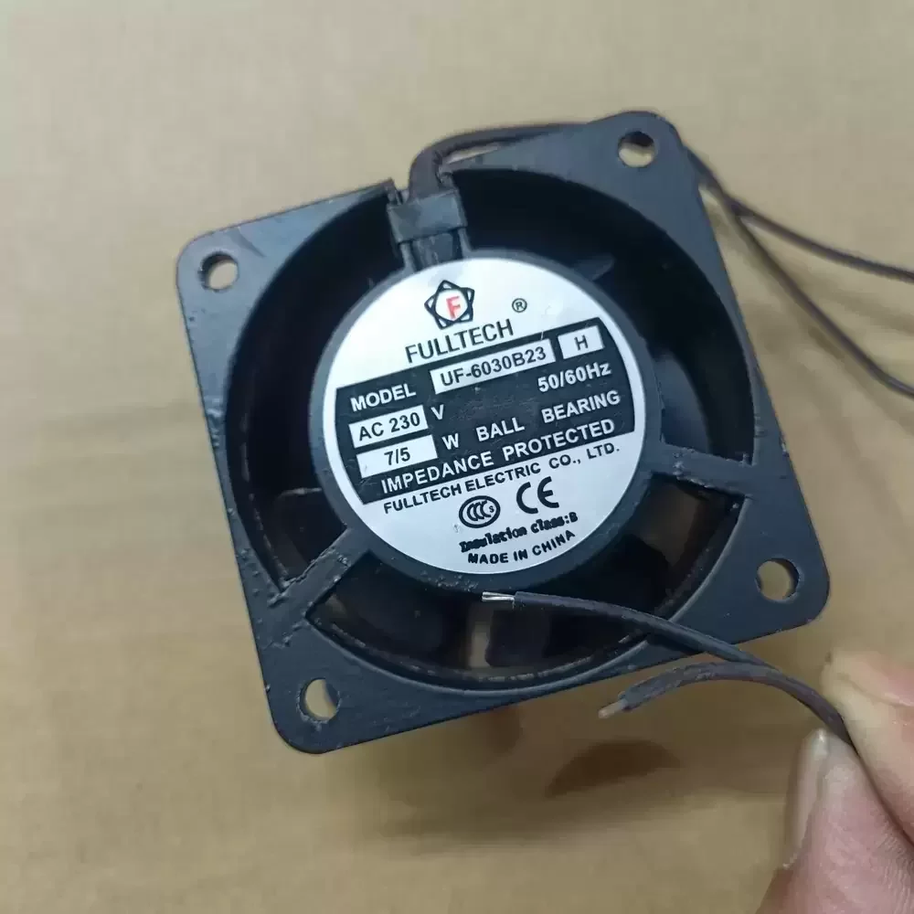UF-6030B23H Fulltech 230VAC 60x60x30mm Axial Fan UF-6030B23H Fulltech 230VAC 60x60x30mm Axial Fan