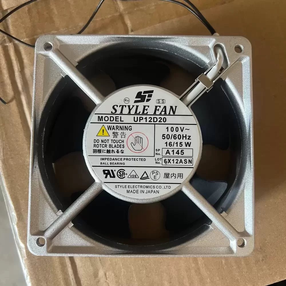 UP12D20 STYLE FAN 100VAC 120mm Metal Frame Axial Fan