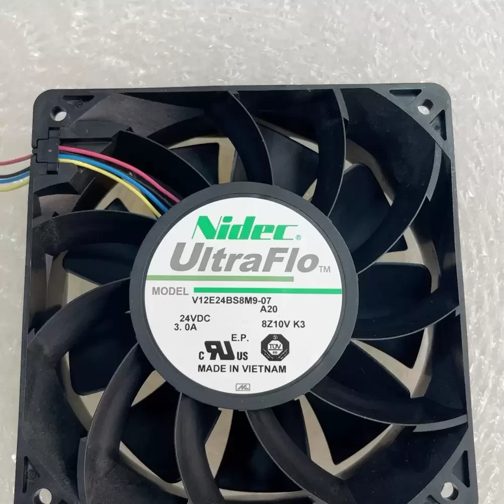 V12E24BS8M9-07A20 Nidec 24VDC 120x120x38mm 4-Wire Axial Fan