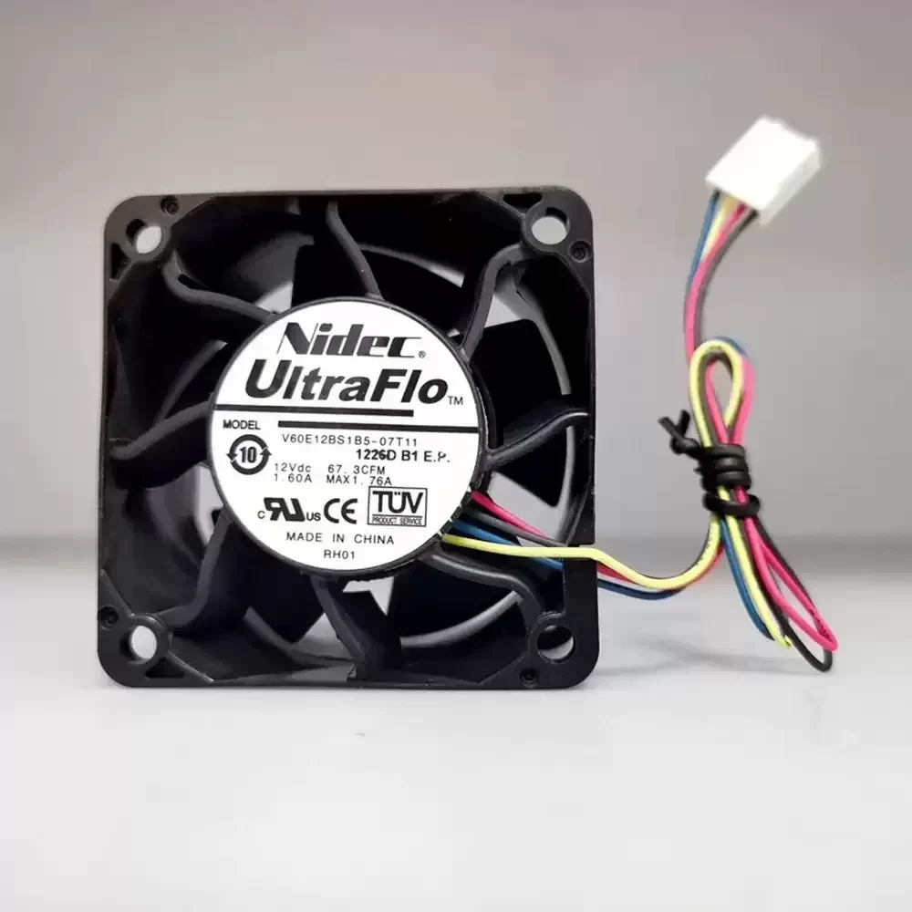 V60E12BS1B5-07T11 Nidec 12VDC 60x60x38mm 1.60A Axial Fan