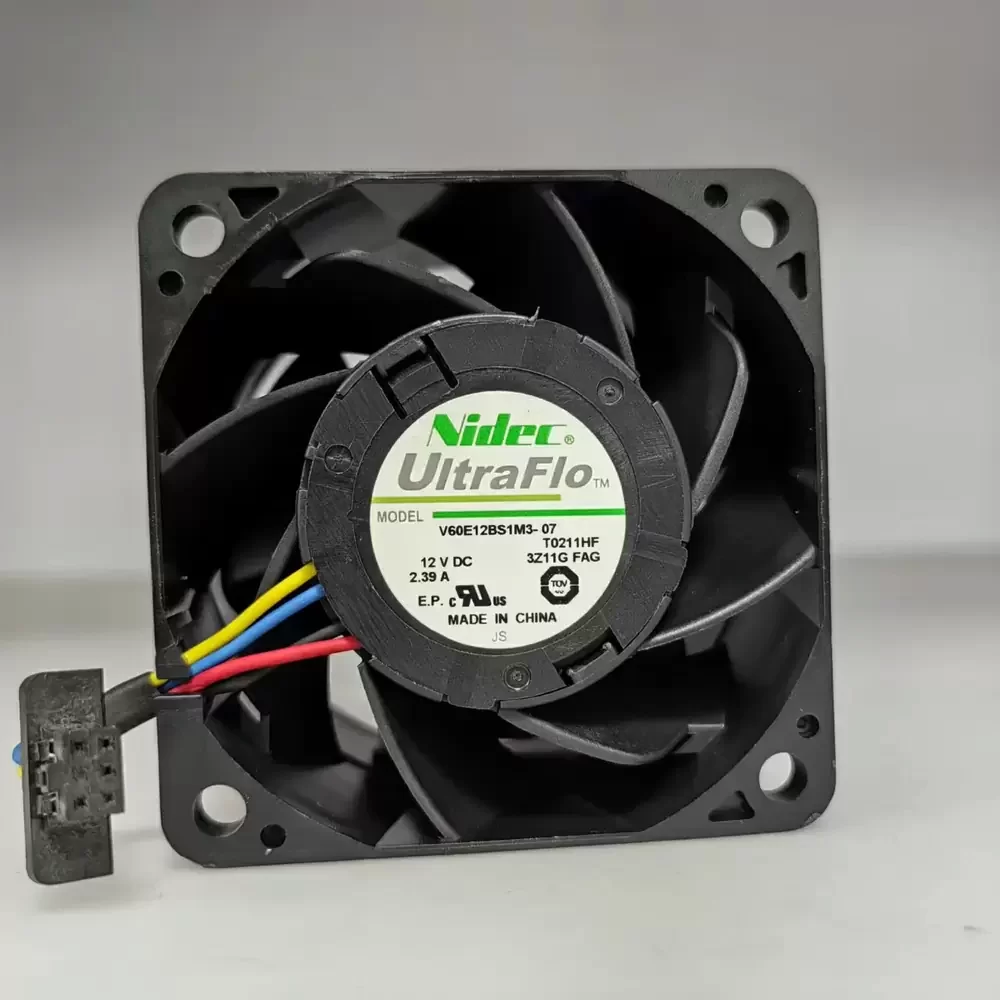 V60E12BS1M3-07 Nidec 12VDC 60x60x38mm 20550RPM Axial Fan