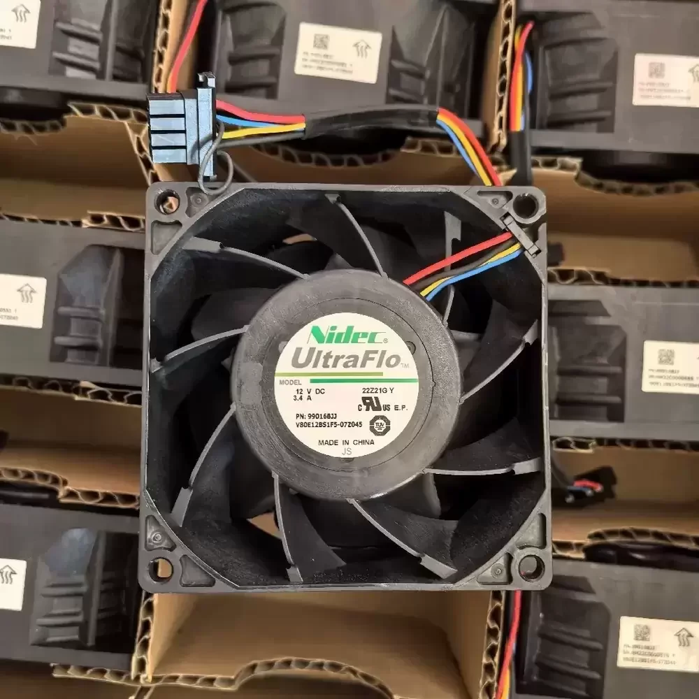 V80E12BS1F5-07Z045 Nidec 12VDC 80x80x38mm 3.4A Axial Fan