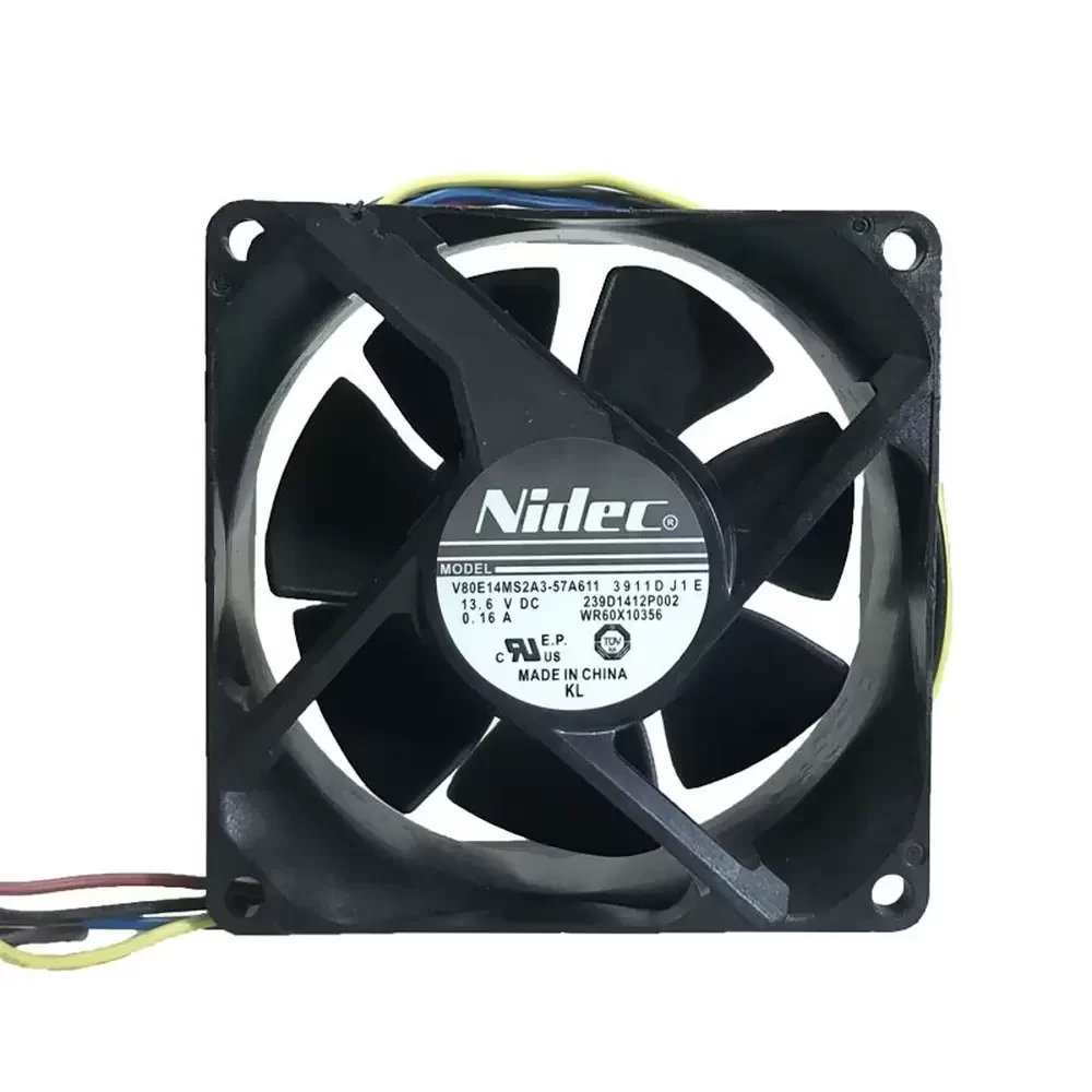 V80E14MS2A3-57A611 Nidec 13.6VDC 80x80x38mm Waterproof Axial Fan