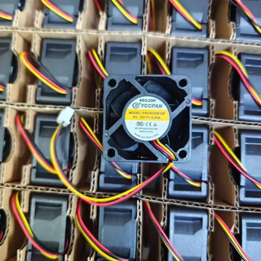YDU4020B12F YCCFAN 12VDC 40x40x20mm 0.26A DC Axial Fan