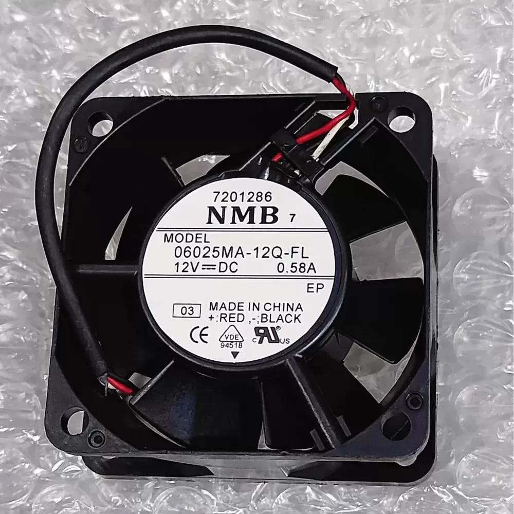 06025MA-12Q-FL-03 NMB 12VDC 0.58A 60x60x25mm Axial Fan