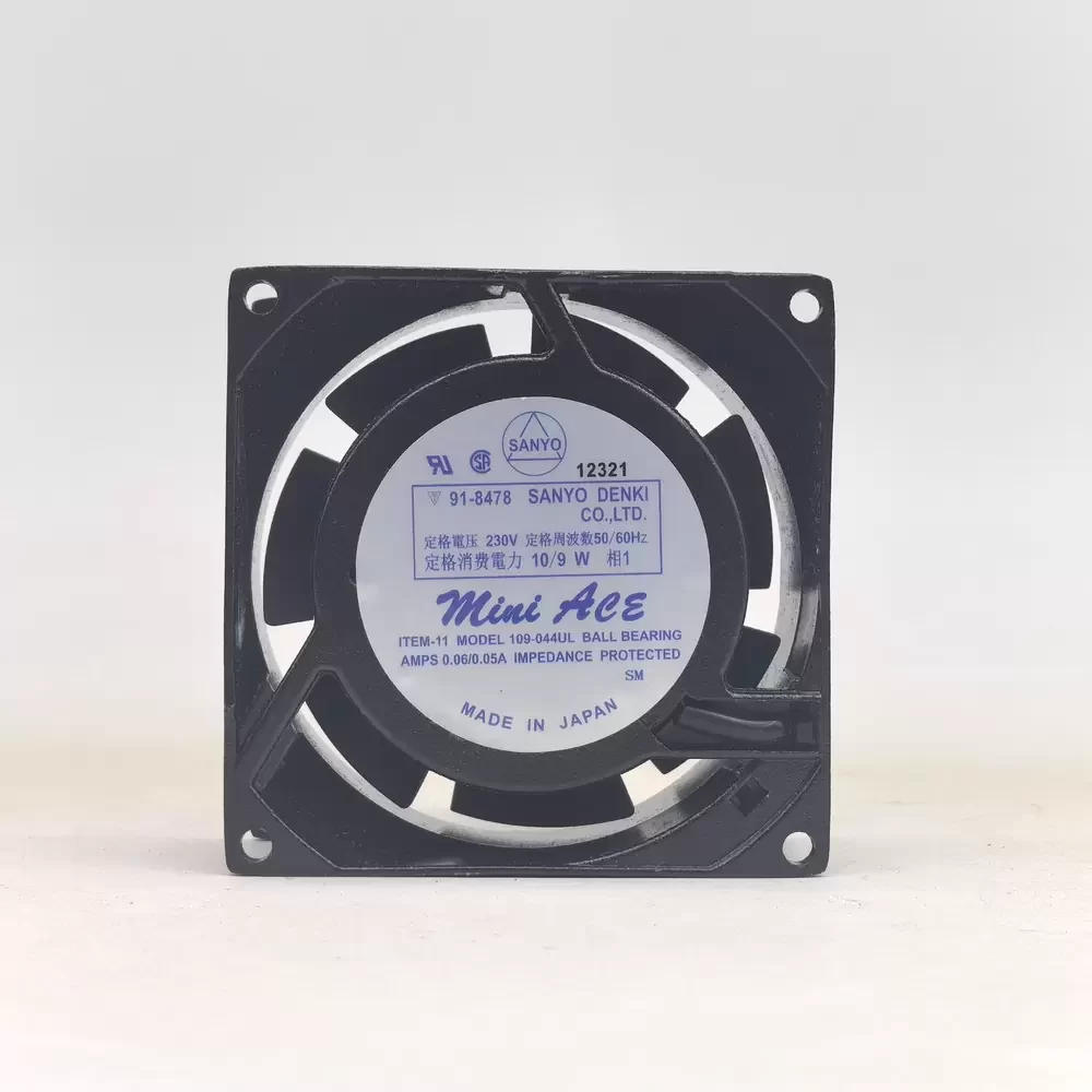109-044UL Sanyo Denki 230VAC 120x120x38mm Axial Fan