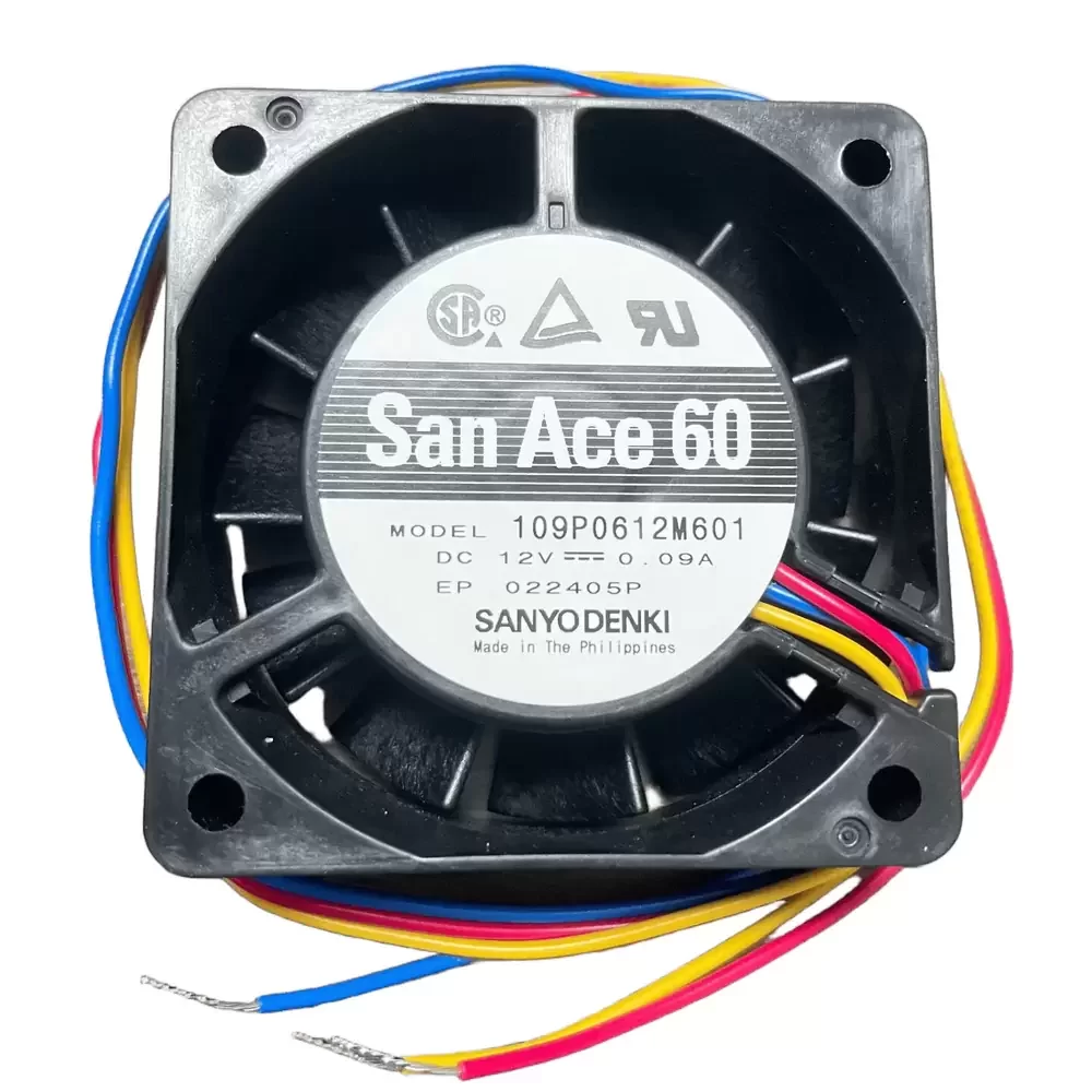 109P0612M601 Sanyo Denki 12VDC 60x60x20mm Axial Fan