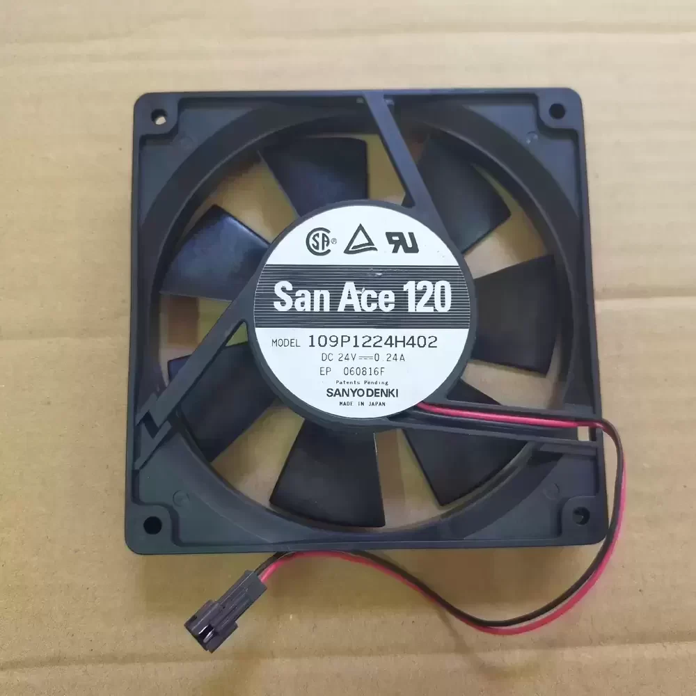 109P1224H402 Sanyo Denki 24VDC 120x120x25mm Axial Fan