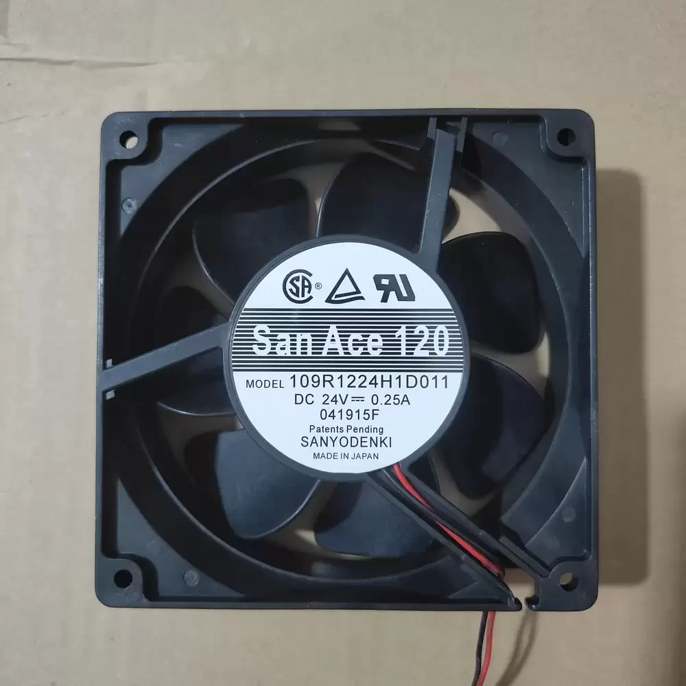 109R1224H1D011 Sanyo Denki 24VDC 120x120x38mm Axial Fan