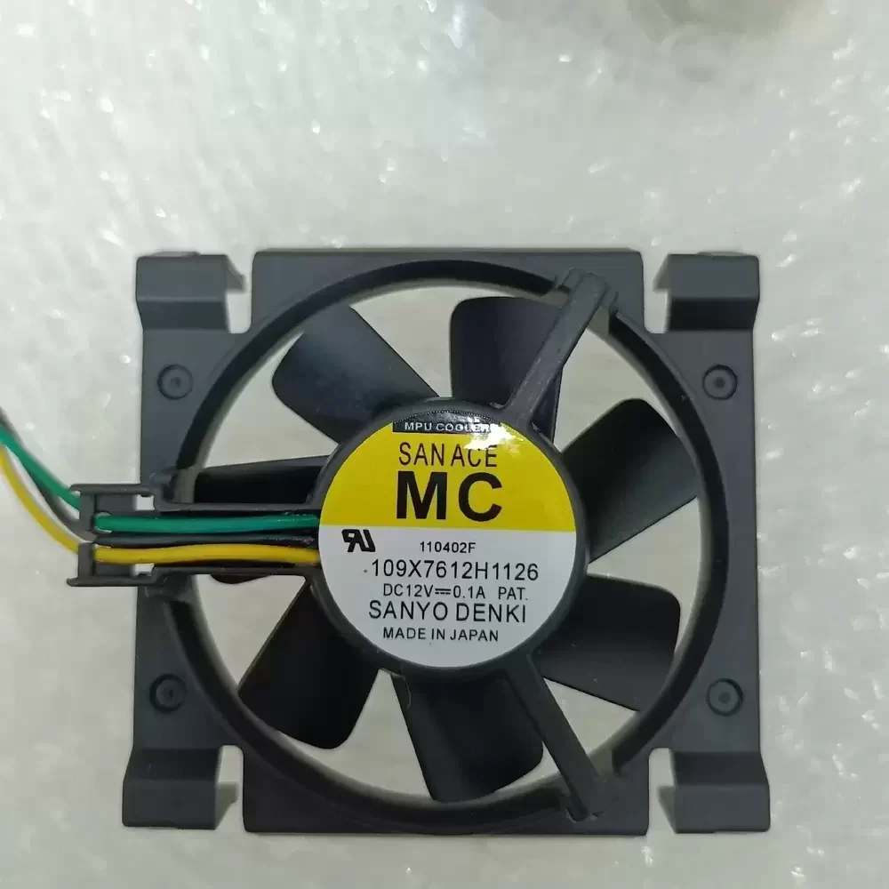 109X7612H1126 Sanyo Denki 12VDC 76mm 3-Wire Blower Fan