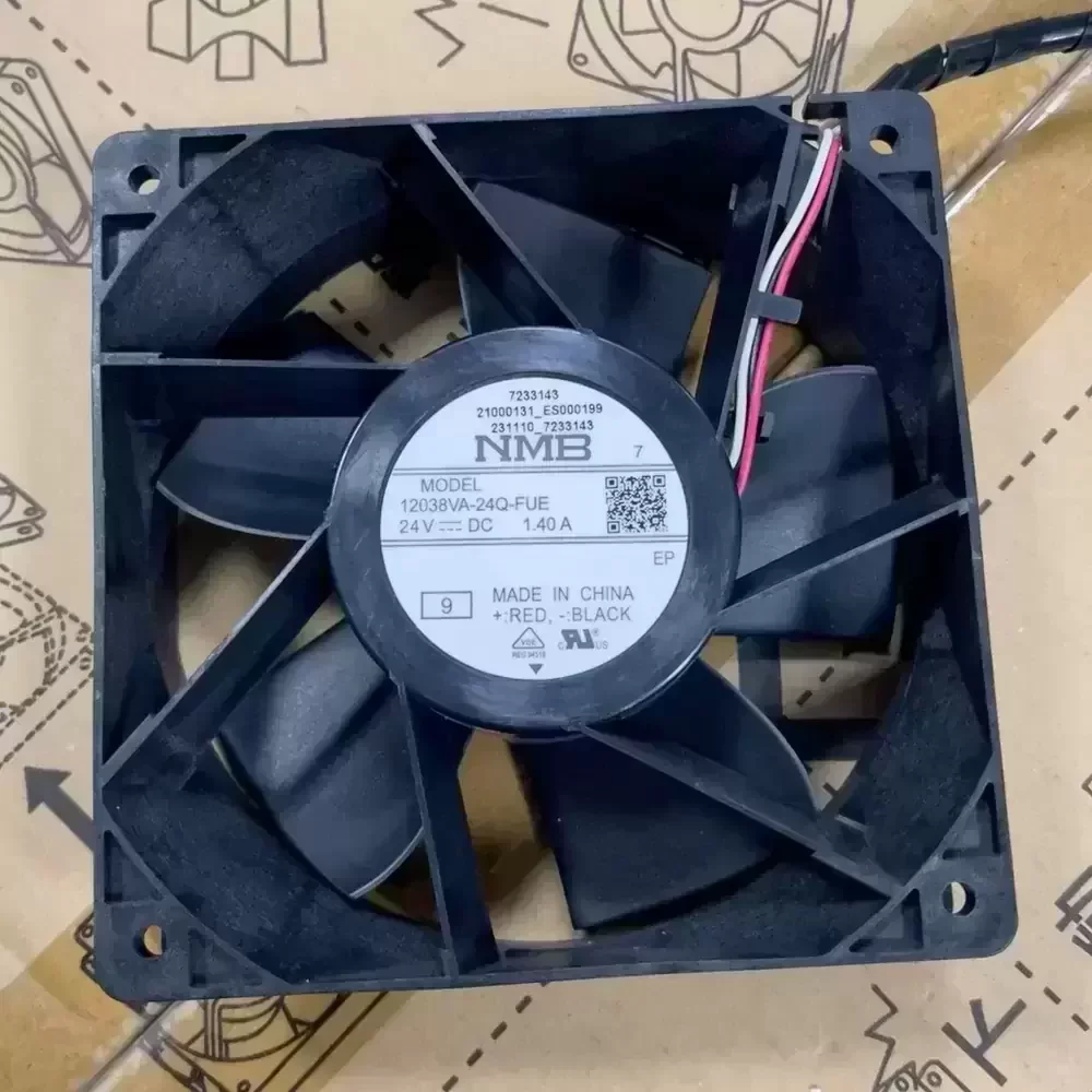 12038VA-24Q-FUE-9 NMB 24VDC 120x120x38mm Axial Fan