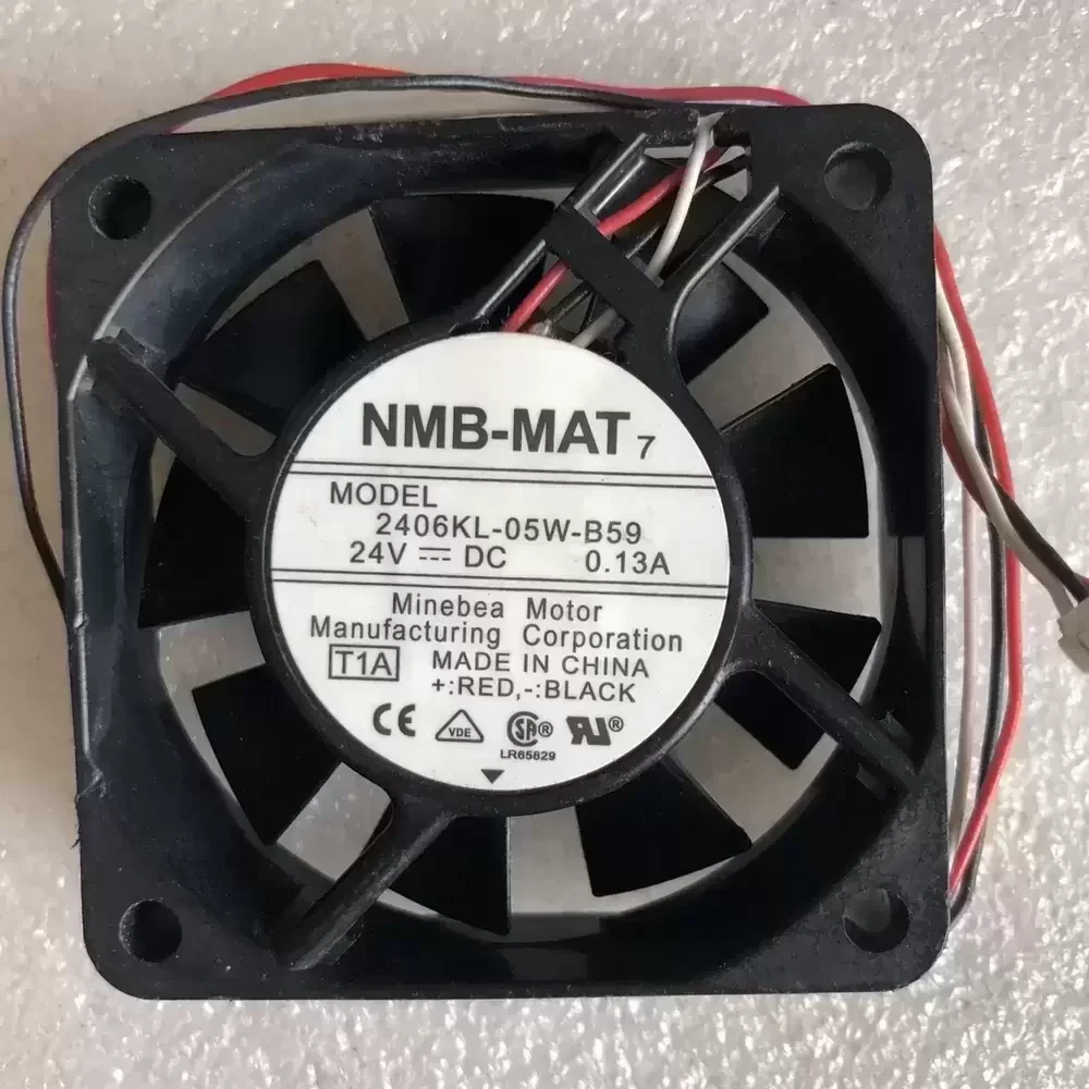 2406KL-05W-B59-T1A NMB-MAT 24VDC 60x60x15mm 3-Wire Axial Fan