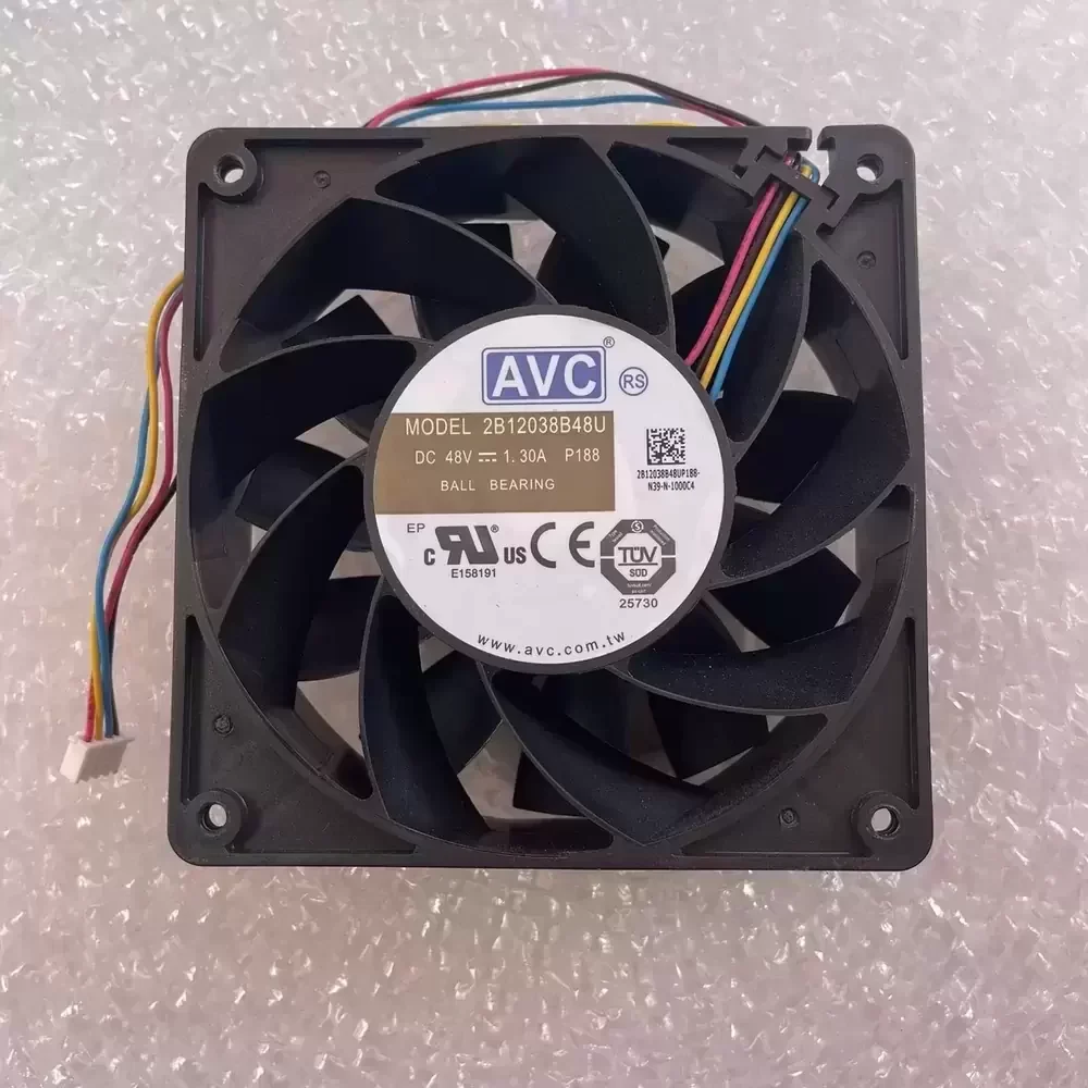 2B12038B48U-P188 AVC 48VDC 120x120x38mm PWM Axial Fan