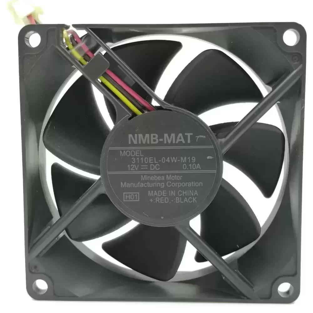 3110EL-04W-M19-H01 NMB-MAT 12VDC 80x80x25mm 3-Wire Axial Fan