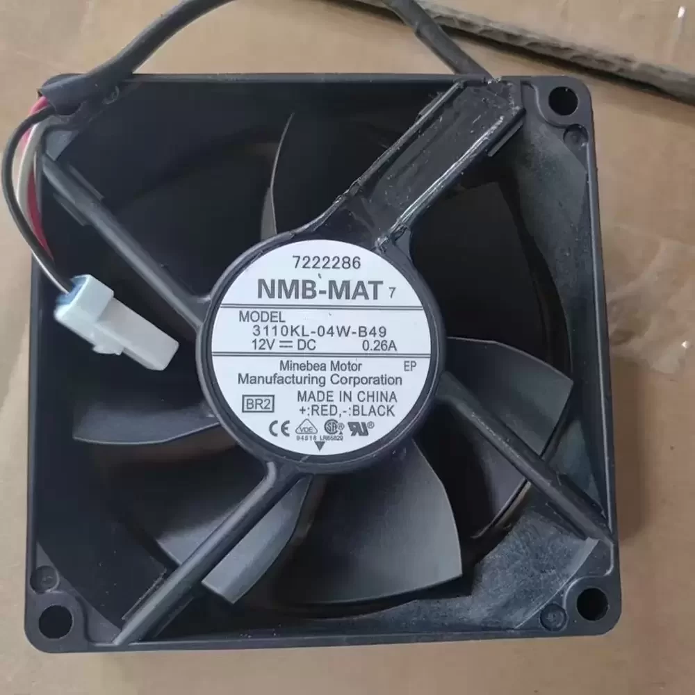 3110KL-04W-B49-BR2 NMB-MAT 12VDC 80x80x25mm Axial Fan