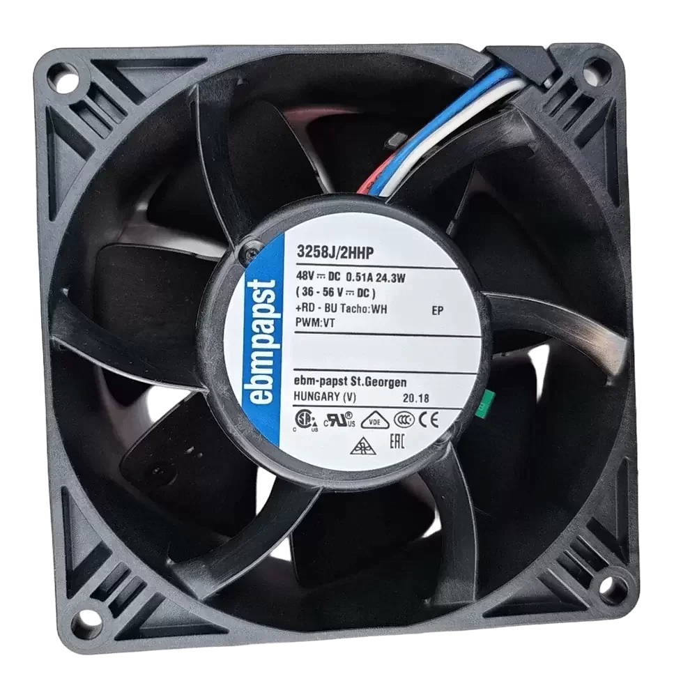 3258J/2HHP ebm-papst 48VDC 92x92x38mm PWM Axial Fan