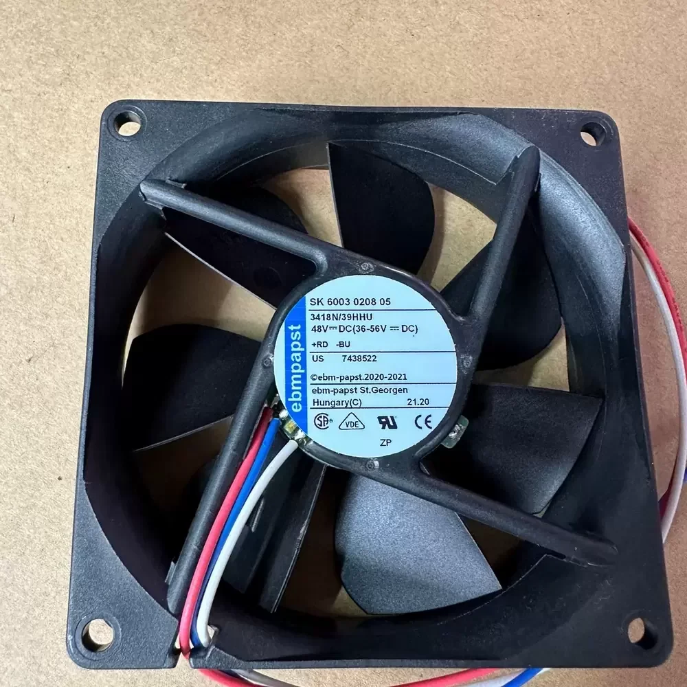 3418N/39HHU ebm-papst 48VDC 92x92x25mm Axial Fan