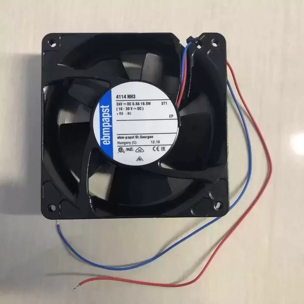 4114NH3 ebmpapst 24VDC 119x119x38mm 19.5W Axial Fan