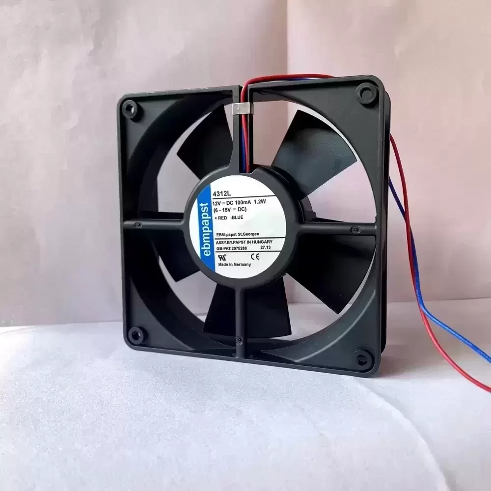 4312L ebmpapst 12VDC 120x120x32mm Axial Fan 4312L ebmpapst 12VDC 120x120x32mm Axial Fan