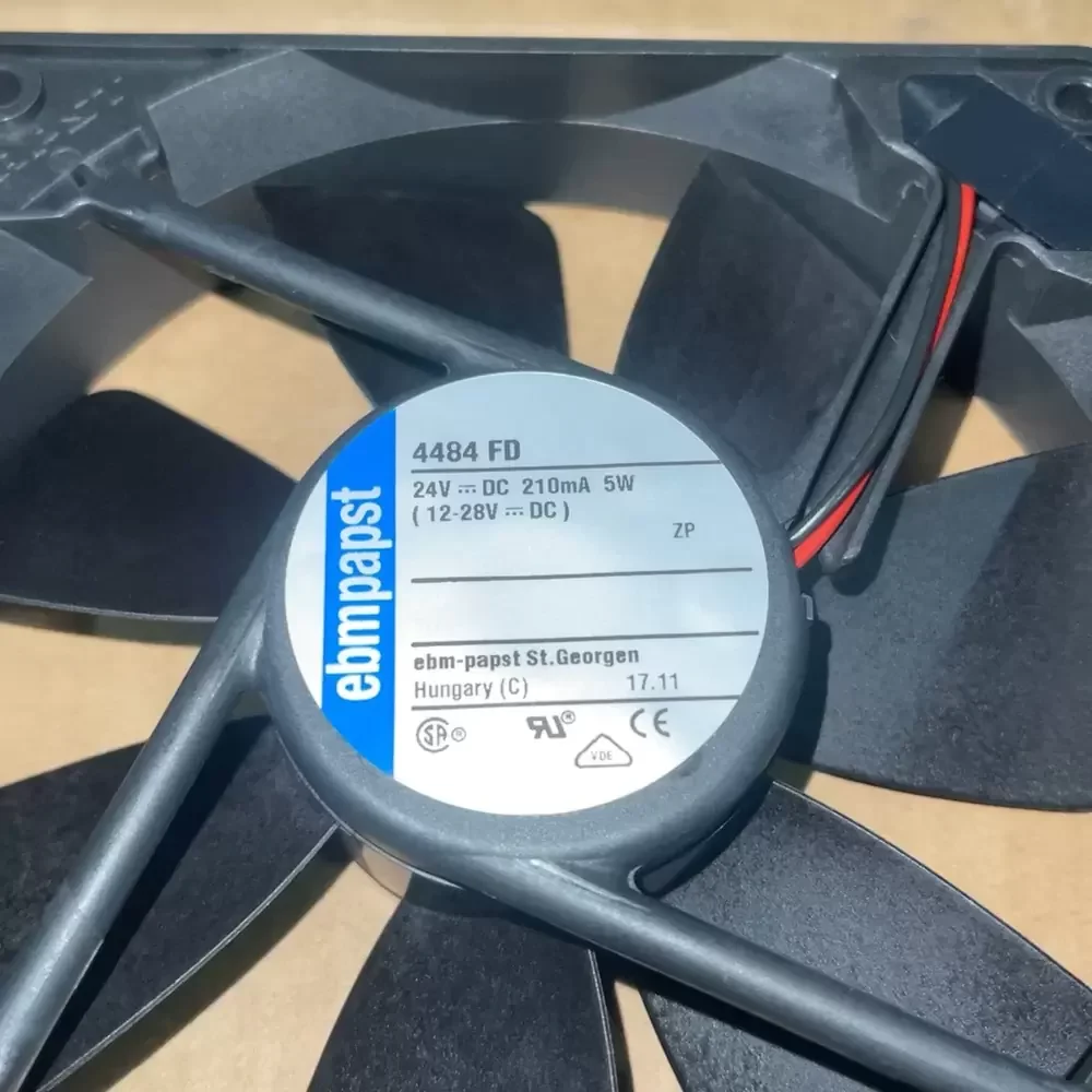 4484FD ebmpapst 24VDC 210mA 120x120x25mm Axial Fan 4484FD ebmpapst 24VDC 210mA 120x120x25mm Axial Fan